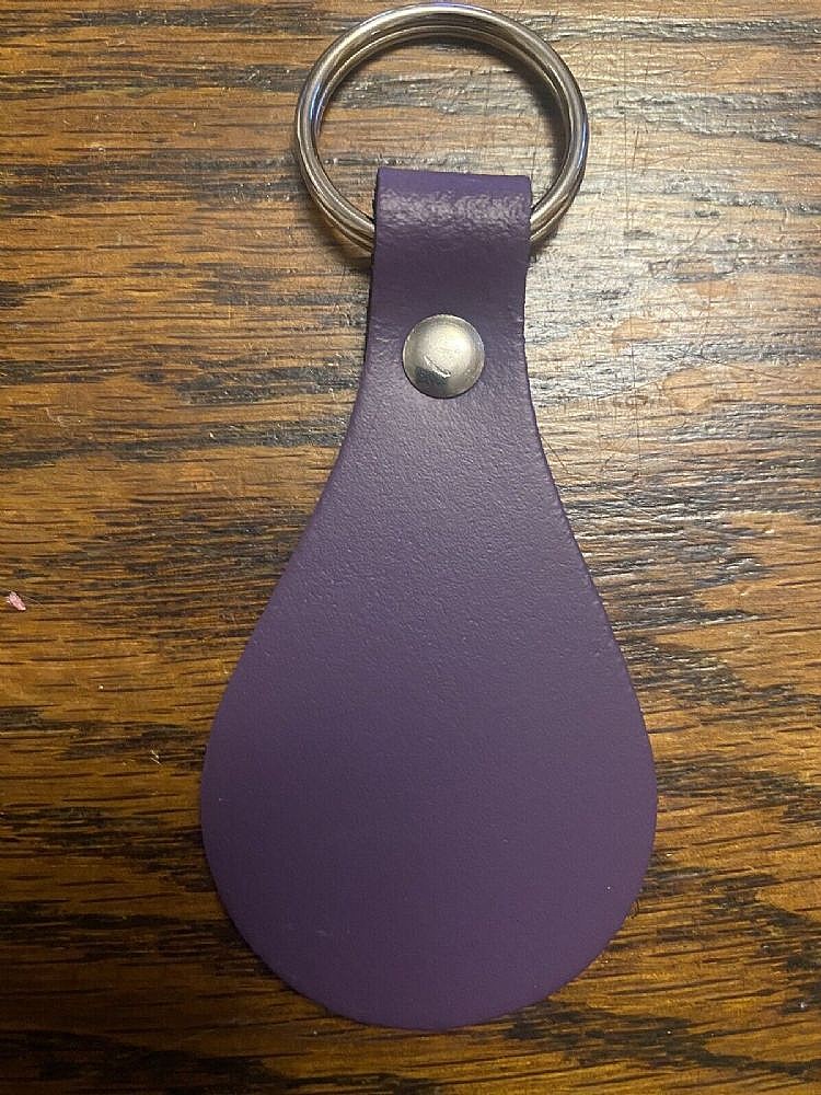 Key Fob - Purple  - Pear Drop